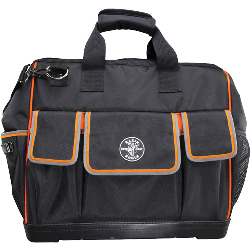 Tradesman Pro Wide-Open Tool Bag, Ballistic Nylon, 42 Pockets, Black Ontario Packaging