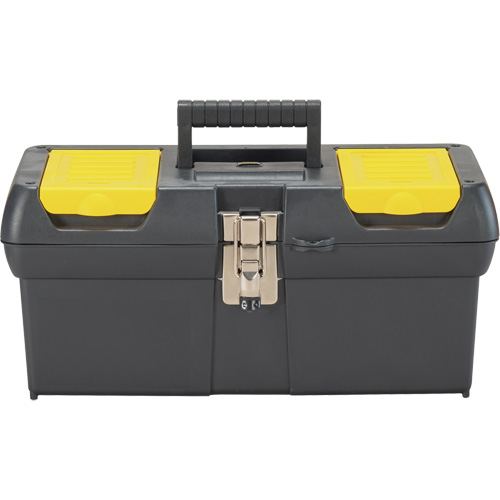 Coffre &agrave; outils avec plateau de s&eacute;rie 2000, 16" la x 7-1/10" p x 8-1/10" h, Noir/Jaune Ontario Packaging