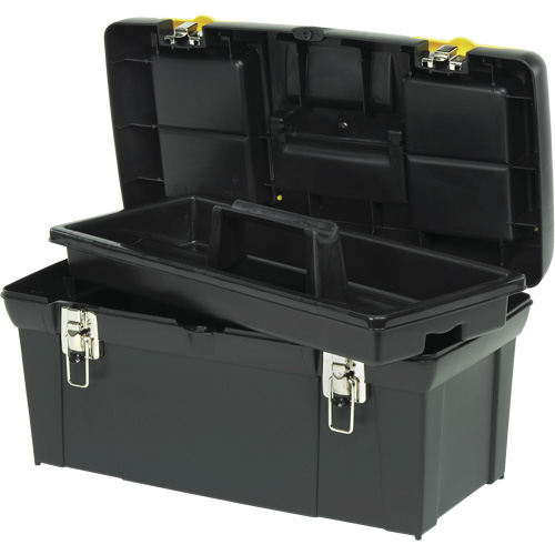 Coffre &agrave; outils avec plateau de s&eacute;rie 2000, 24" la x 11-1/4" p x 11" h, Noir/Jaune Ontario Packaging
