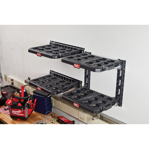 E-Track vertical pour tablettes de rayonnage Packout Ontario Packaging