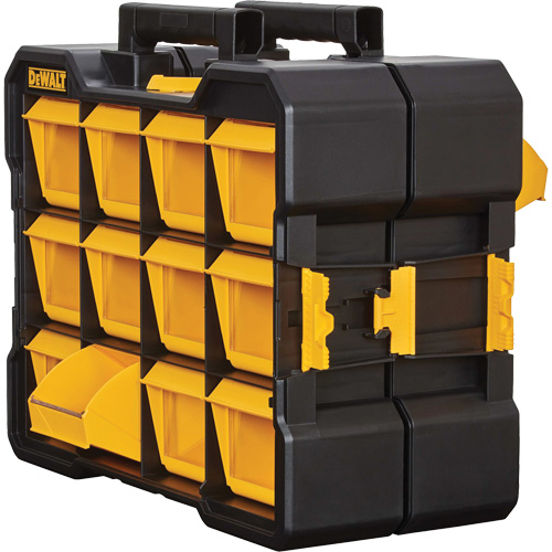 Flip-Bin Organizer, 3-7/8" W x 17-3/4" D x 13-7/8" H, Black/Yellow Ontario Packaging