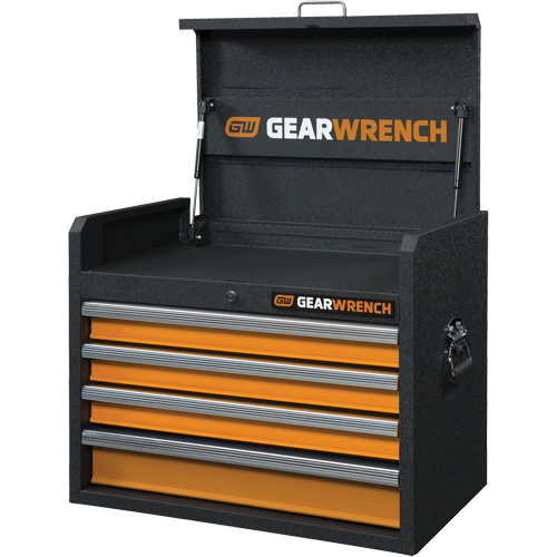 Coffre &agrave; outils de s&eacute;rie GSX, 26" la, 4 tiroirs, Noir/Orange Ontario Packaging