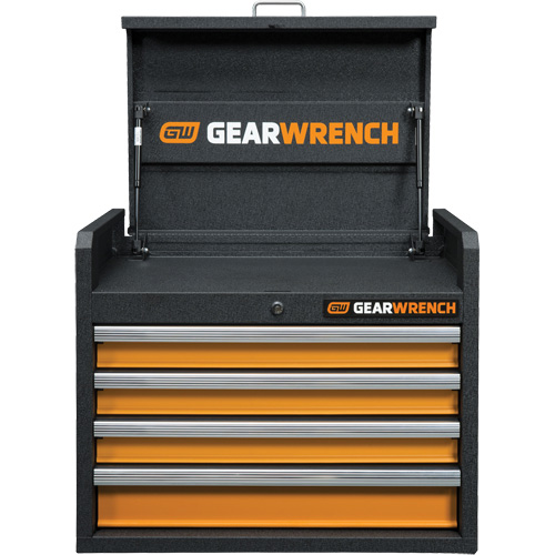 Coffre &agrave; outils de s&eacute;rie GSX, 26" la, 4 tiroirs, Noir/Orange Ontario Packaging