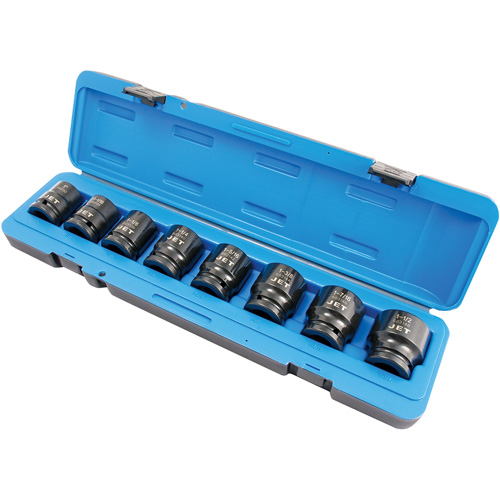 PS834 SAE Socket Set, 8 Pcs, Impact, 3/4" Drive Size Ontario Packaging