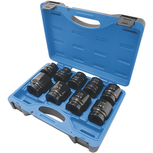 PS901 6-Point SAE Impact Socket Set, 9 Pcs, Impact, 1" Drive Size Ontario Packaging