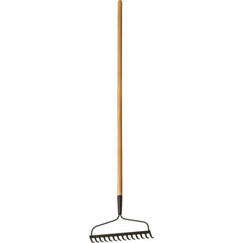 Bow Rake, Wood Handle, 51" L, 14" Blade, 14 Tines Ontario Packaging