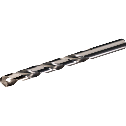 Heavy-Duty Jobber Length Drill Bit for Aircraft, High Speed Steel, A, 3-7/8" L, 2-10/16" Flute, 135° Point Angle Ontario Packaging