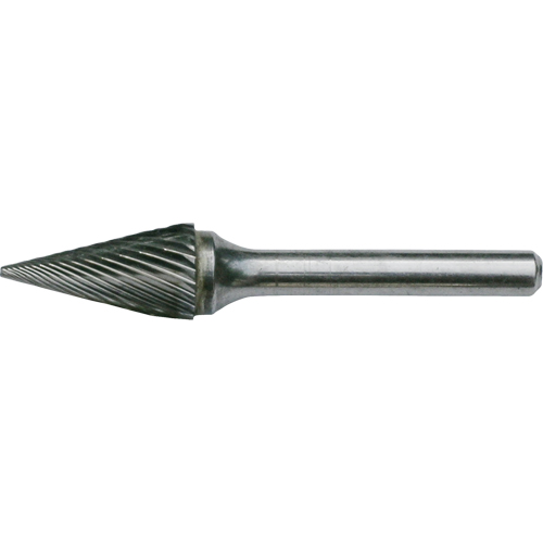 Fraises au carbure solide - Forme conique pointue, SM-5, 1/2" dia., 1/4" Tige, 22,2 mm Prof. de la coupe Ontario Packaging
