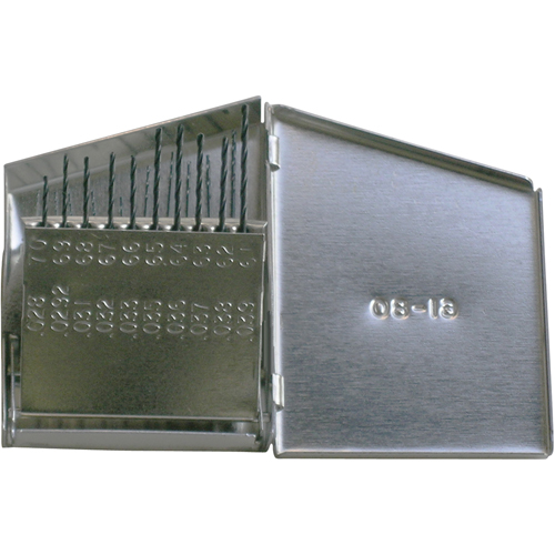 CHICAGO-LATROBE Drill Sets, 20 Pieces, High Speed Steel Ontario Packaging