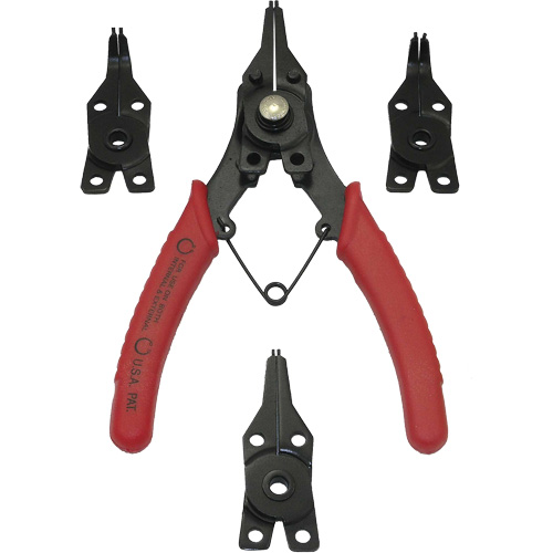 SRP-1S Convertible Snap Ring Plier Set, 5 Pieces Ontario Packaging