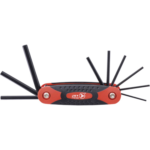 JFHK-9 Folding Hex Key Set, 9 Pcs., Imperial Ontario Packaging