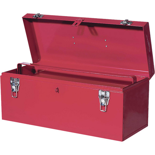TB21 Boîte &agrave; outils en acier, 8-3/4" P x 20" la x 9-3/8" h, Rouge Ontario Packaging