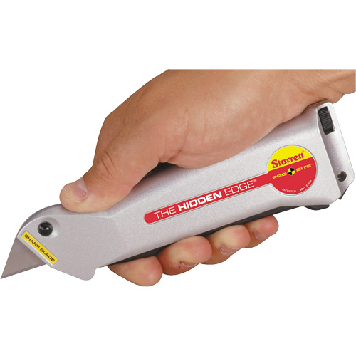 Hidden Edge&reg; Knife, 19 mm, Steel, Aluminum Handle Ontario Packaging
