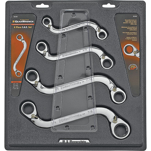 "S" Reversible Wrench Set - 4 Pieces Ontario Packaging