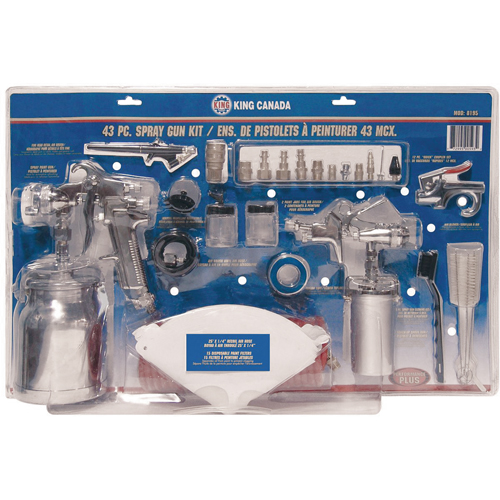 43-Pc. Spray Gun Kits Ontario Packaging