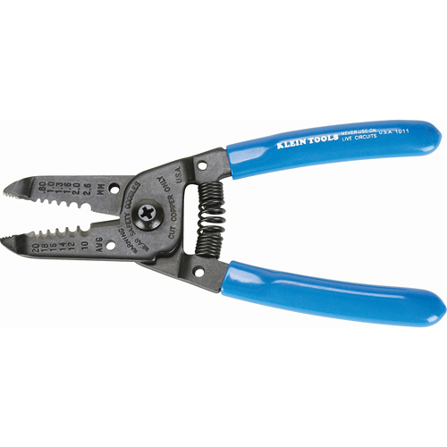 Wire Strippers/Cutters, 6-1/8" L, 10, 12, 14, 16, 18, 20 AWG Ontario Packaging