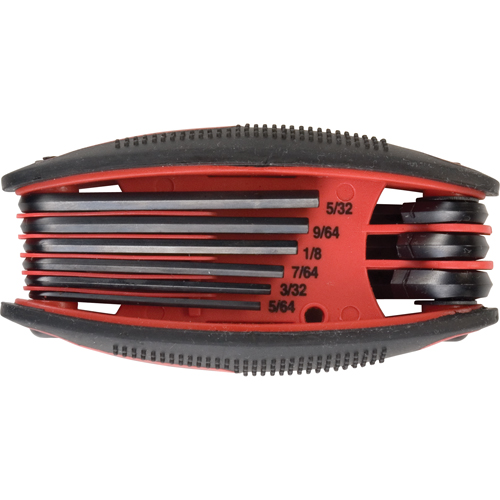 Folding Hex Key Set, 9 Pcs., Imperial Ontario Packaging