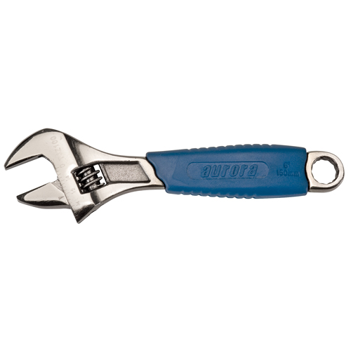 Adjustable Wrench, 6" L, 1" Max Width, Black Ontario Packaging