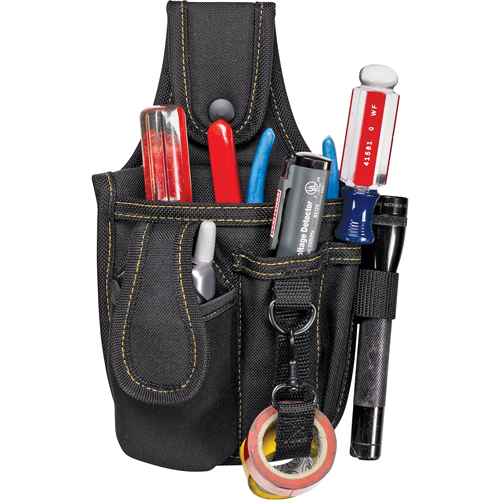 Multi-Pocket Tool & Phone Holders, Multiple Tool Holder, Polyester, 4 Pockets Ontario Packaging