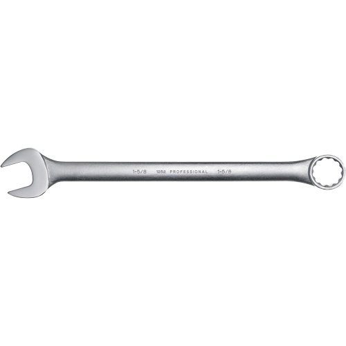 Combination Wrench, 12 Point, 1-5/8", Satin Finish Ontario Packaging