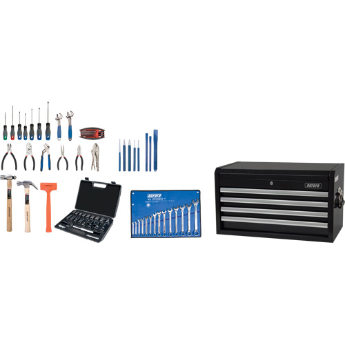 Starter Tool Set with Steel Chest, 70 Pieces Ontario Packaging