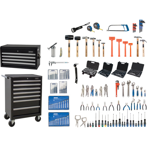 Master Tool Set with Steel Chest and Cart, 236 Pieces Ontario Packaging