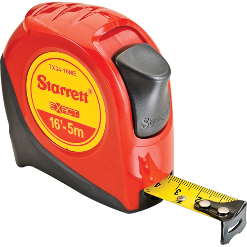 Fibreglass Measuring Tape , 19 mm x 16', 1/16"/Millimetres Graduations Ontario Packaging