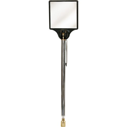 Inspection Magnetic Mirror, Square, 2" L x 2" W, Telescopic Ontario Packaging