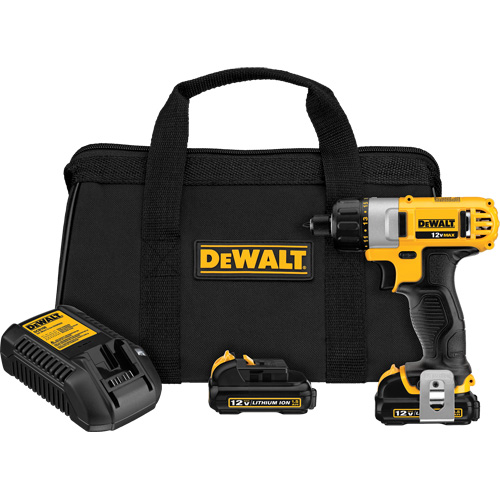 Ensemble de tournevis max, 1/4", 12 V, 160 UWO couple max., Lithium-ion bloc-pile Ontario Packaging