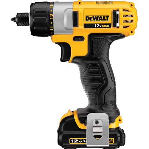 Ensemble de tournevis max, 1/4", 12 V, 160 UWO couple max., Lithium-ion bloc-pile Ontario Packaging