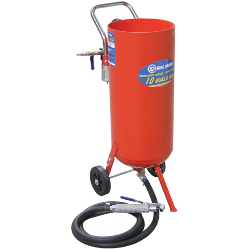 Machines de sablage &agrave; jet, 6-25 pi³/min, R&eacute;servoir de 8,3 gal. (10 gal. US) Ontario Packaging