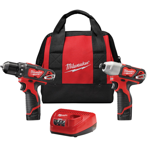 Ensemble deux outils sans fil combin&eacute;s M12, Lithium-ion, 12 V Ontario Packaging