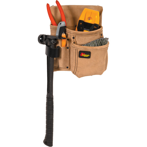 Half Carpenter Apron, Multiple Tool Holder, Leather, 4 Pockets Ontario Packaging