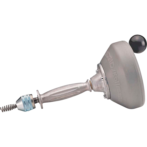 Hand Spinner with C-1IC Auger Cable #K-25-BP, Manual, Bulb, 25' Cable Length, 5/16" Cable Diameter Ontario Packaging