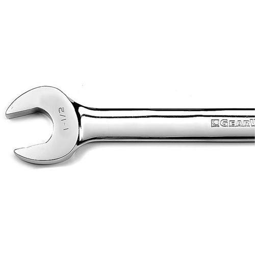 12-Point Long Pattern Combination Wrench, 12 Point, 1-1/2", Chrome/Polished Finish Ontario Packaging