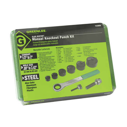 Ensemble de poinçonnage avec cliquet et poinçons SlugBuster Ontario Packaging