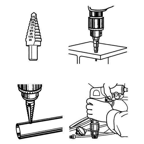Step Drills, 1/32" Increments Ontario Packaging