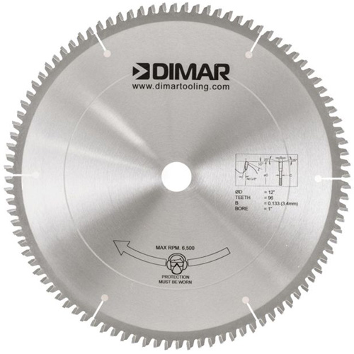 Melamine Saw Blade, 12", 96 Teeth, Wood Use Ontario Packaging