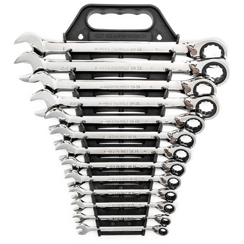 Jeu de cl&eacute;s &agrave; cliquets r&eacute;versibles SAE &agrave; 12 pans et 72 dents, Combinaison, 13 morceaux, Imp&eacute;rial Ontario Packaging