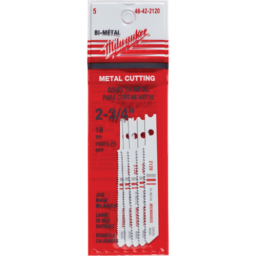 Lames de scie sauteuse, Bim&eacute;tal, Tige en U, 2-3/4" lo, 18 dents par pouce Ontario Packaging