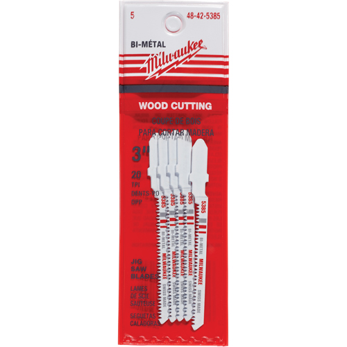 Lame de scie sauteuse, Bim&eacute;tal, Tige en T, 3" lo, 20 dents par pouce Ontario Packaging