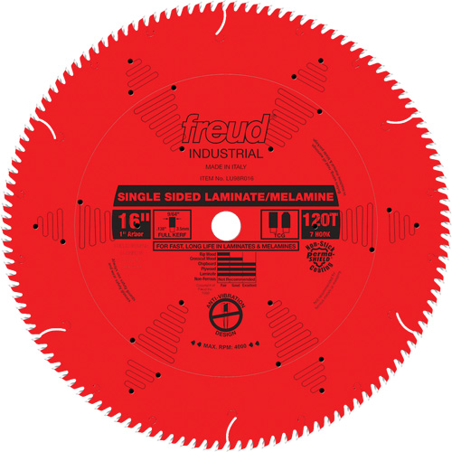 Lames de scie industrielle TCS pour panneaux de particules, 16", 128 dents, Pour Stratifi&eacute; Ontario Packaging