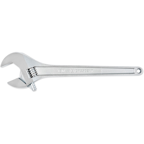 Adjustable Tapered Handle Wrench - Carded, 18" L, 2-1/16"/53 mm Max Width, Chrome/Polished Ontario Packaging