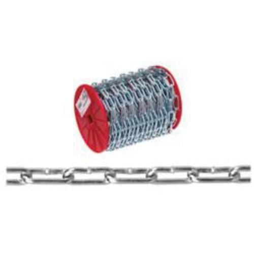 Chaîne droite, Acier &agrave; faible teneur en carbone, 2/0 x 120' (36,6 m) l, Charge d'utilisation 520 lb (0,26 tonne) Ontario Packaging