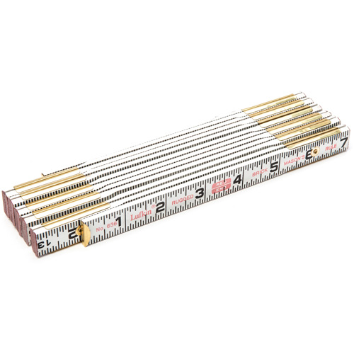 R&egrave;gle de maçon Red End, 6' lo, Bois, Graduations de 1/16" Ontario Packaging