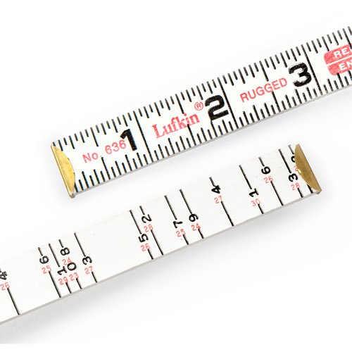 R&egrave;gle de maçon Red End, 6' lo, Bois, Graduations de 1/16" Ontario Packaging