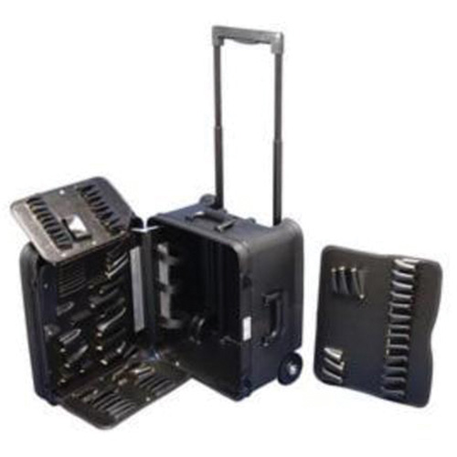 Trousse d'outils de service mobile sur 2 roues, 16-3/4" la x 13-1/2" p x 20" h, Noir Ontario Packaging