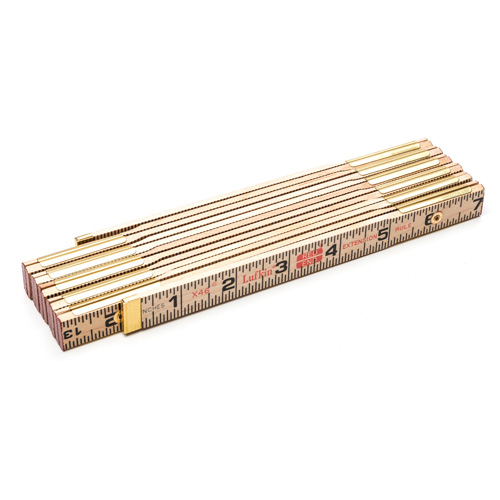 Folding Rule, 6' L, Wood, 1/16" Graduations Ontario Packaging