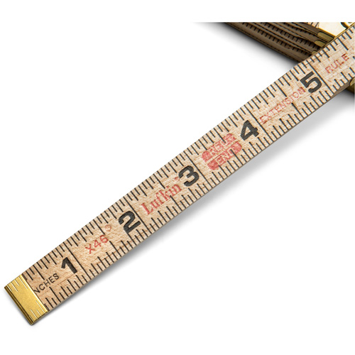 Folding Rule, 6' L, Wood, 1/16" Graduations Ontario Packaging