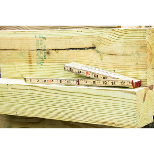 Folding Rule, 6' L, Wood, 1/16" Graduations Ontario Packaging